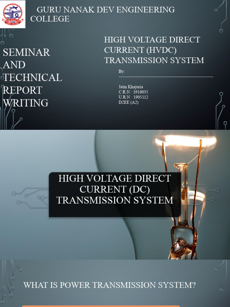 HVDC Transmission System Overview | PDF | High Voltage Direct Current ...