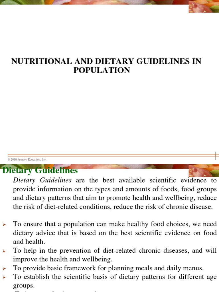 NUTr N Dietary Guidlines | PDF | Healthy Diet | Diet (Nutrition)