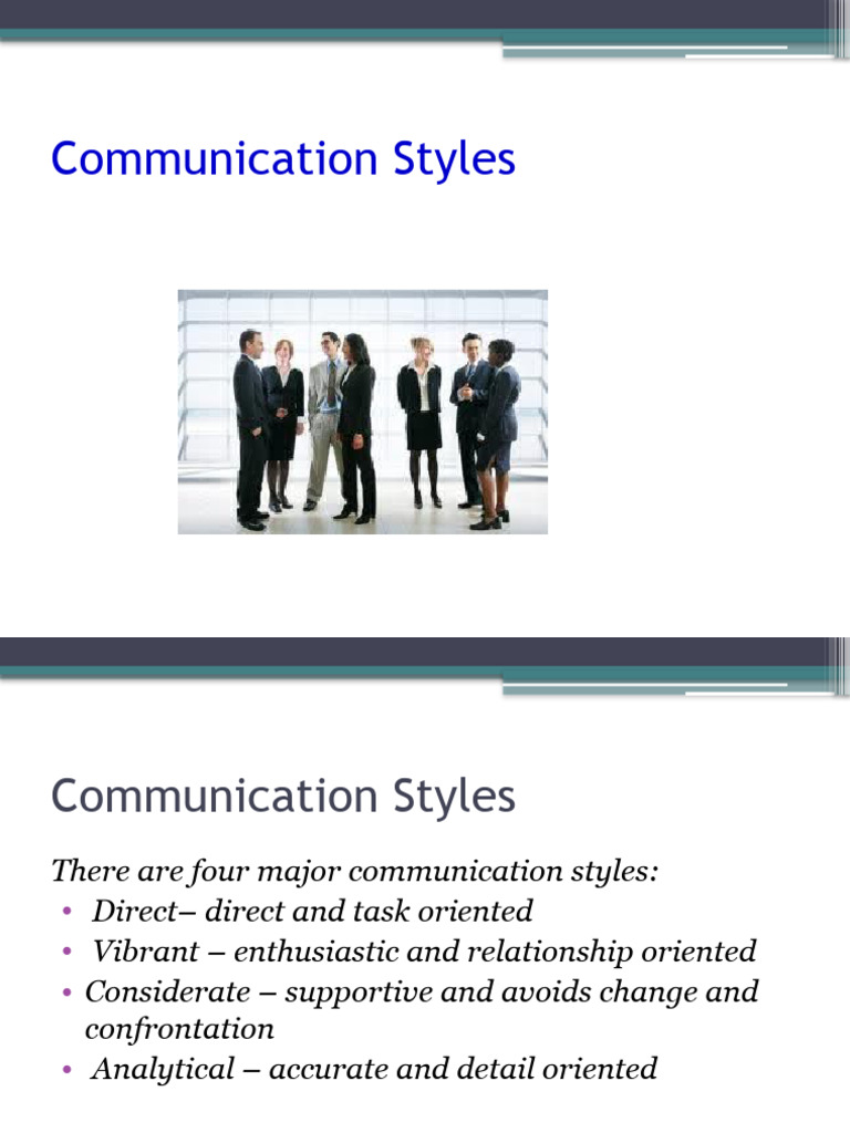Understanding Four Communication Styles | PDF | Communication ...