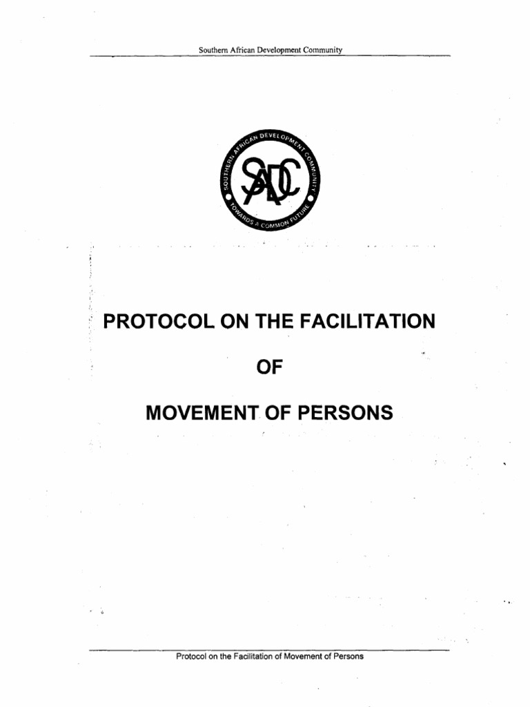 Protocol On Facilitation of Movement of Persons2005 | PDF