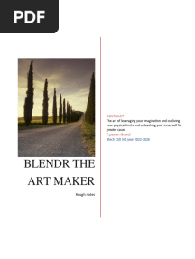 Blender Notes PDF