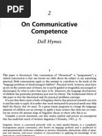 Dell Hymes On Communicative Competence Pp. 53-73