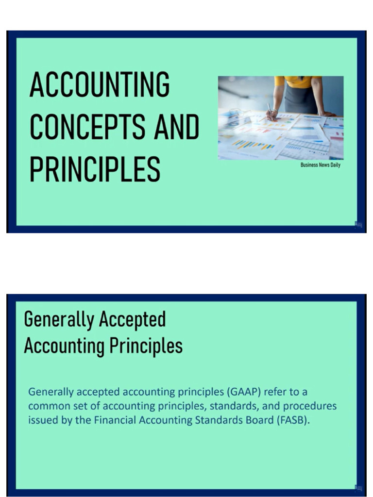 Key Accounting Concepts Explained | PDF | Financial Statement | Information