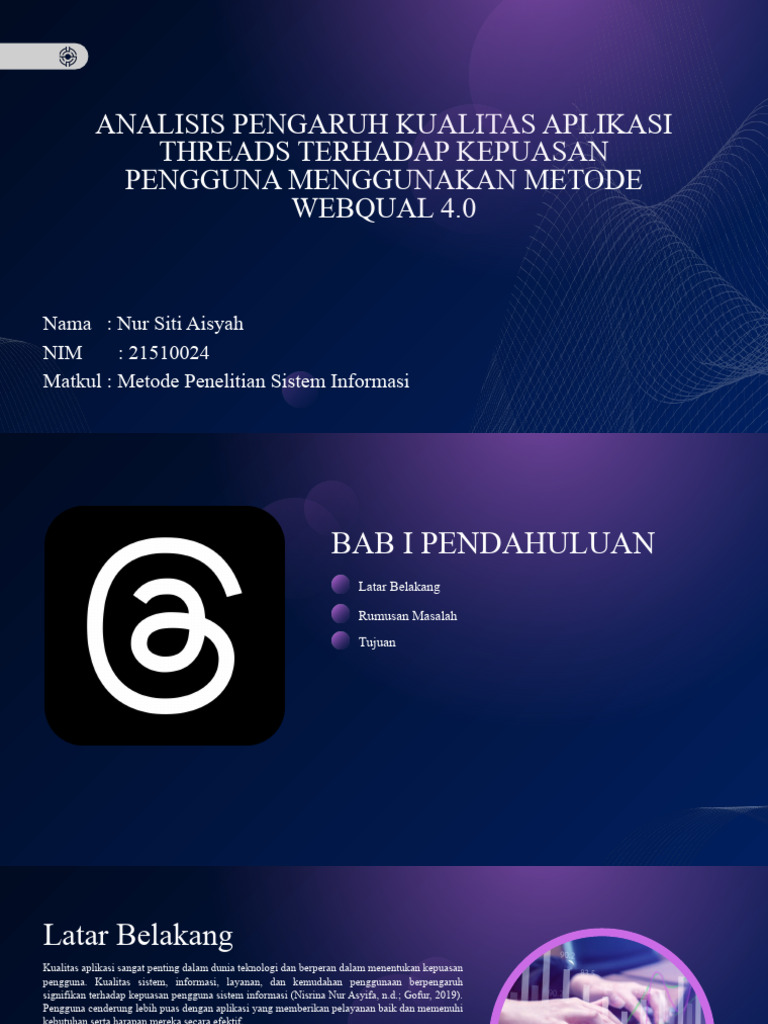 Kualitas Aplikasi Threads dan Kepuasan Pengguna | PDF