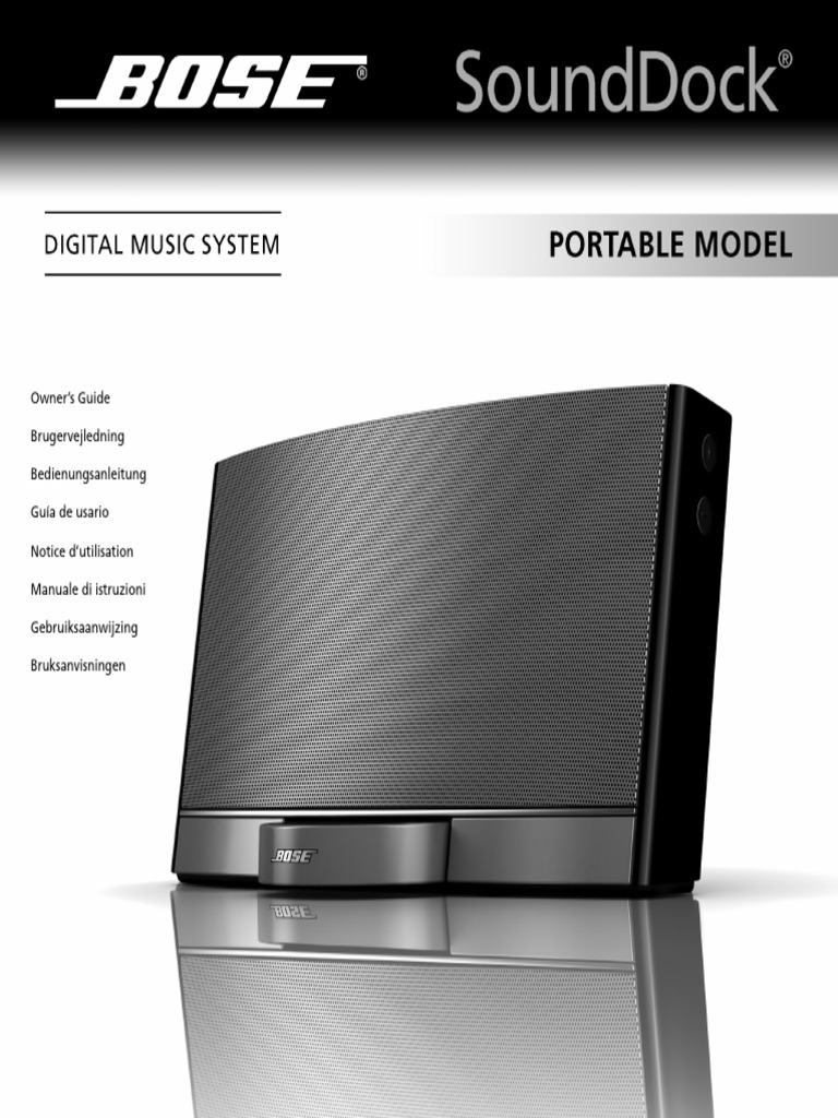 Owner Guide For Bose Sounddock Portable | PDF | I Pod | Power Supply