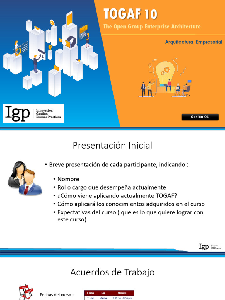TOGAF 10 - Sesión 01 | PDF | Business