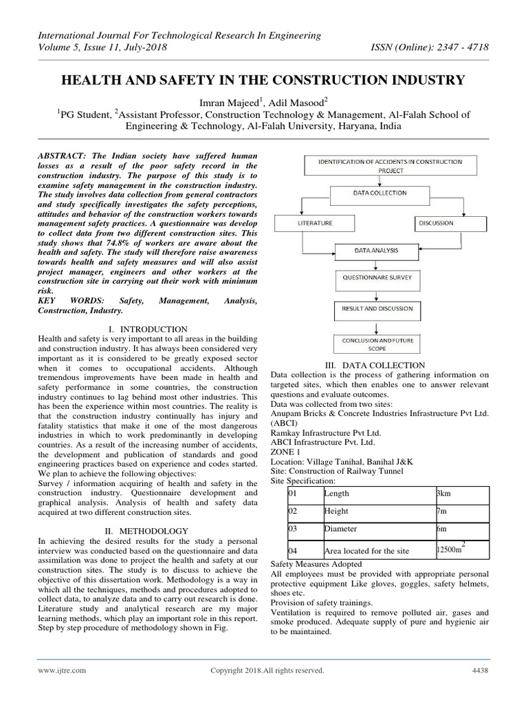 Health and Safety in The Construction in | PDF | Occupational Safety ...