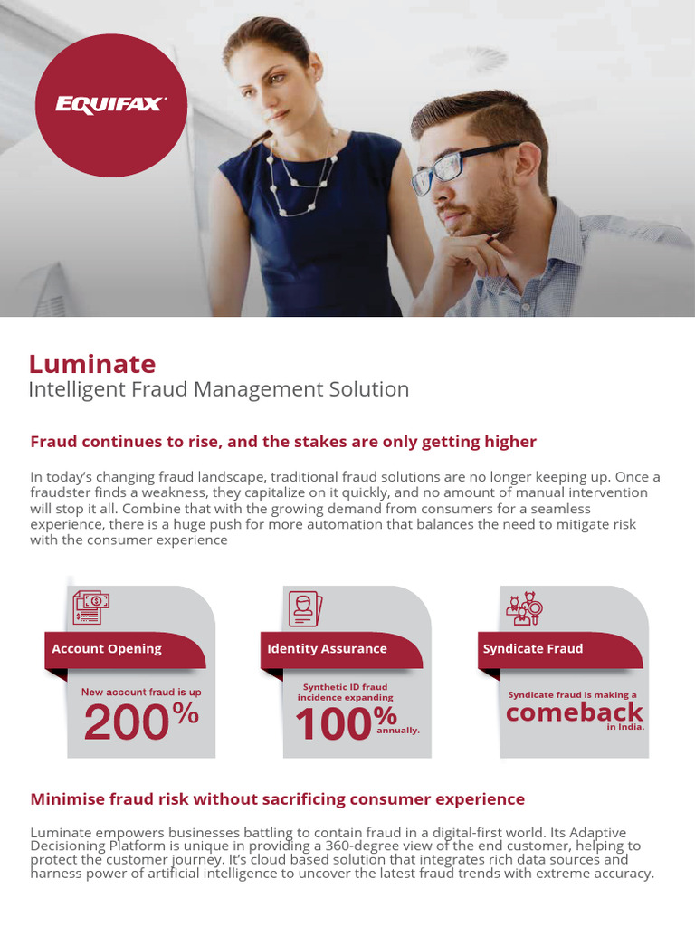 Equifax Luminate Fraud Check | PDF | Analytics | Data