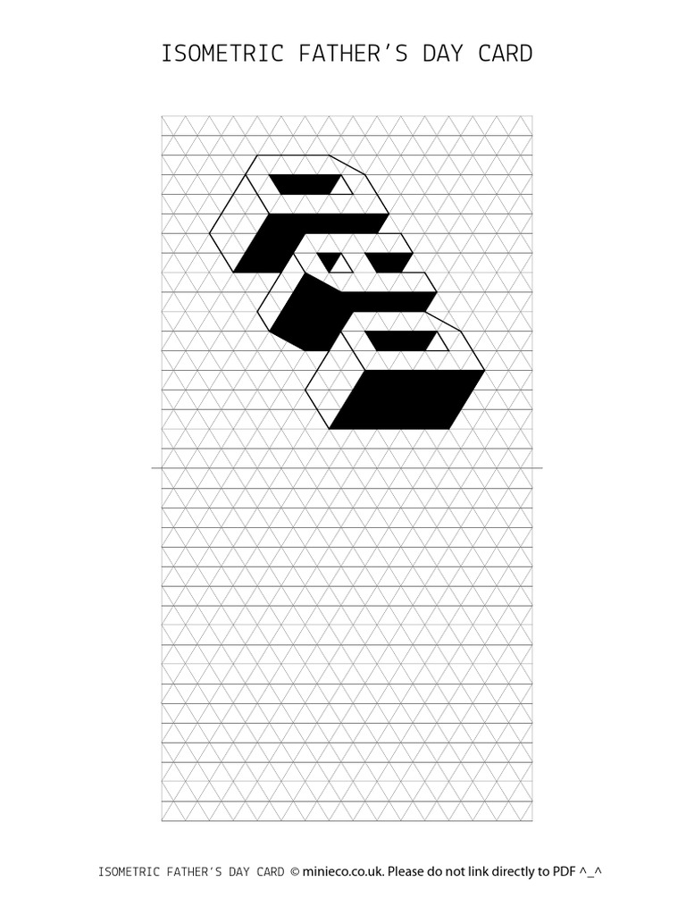 Fathers day card shadow pdf
