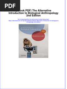 Ebook Download (Ebook PDF) The Alternative Introduction To Biological Anthropology 2nd Edition All Chapter