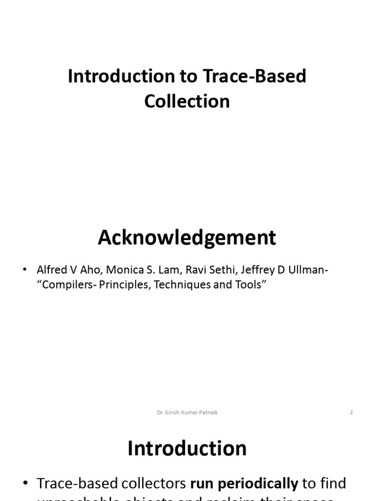 Trace-Based Collection in Compiler Design | PDF | Computer Engineering ...