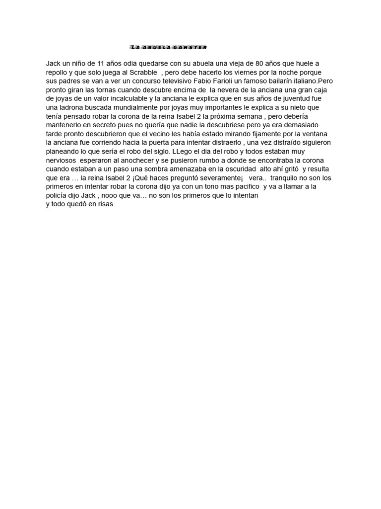 La abuela ganster PDF
