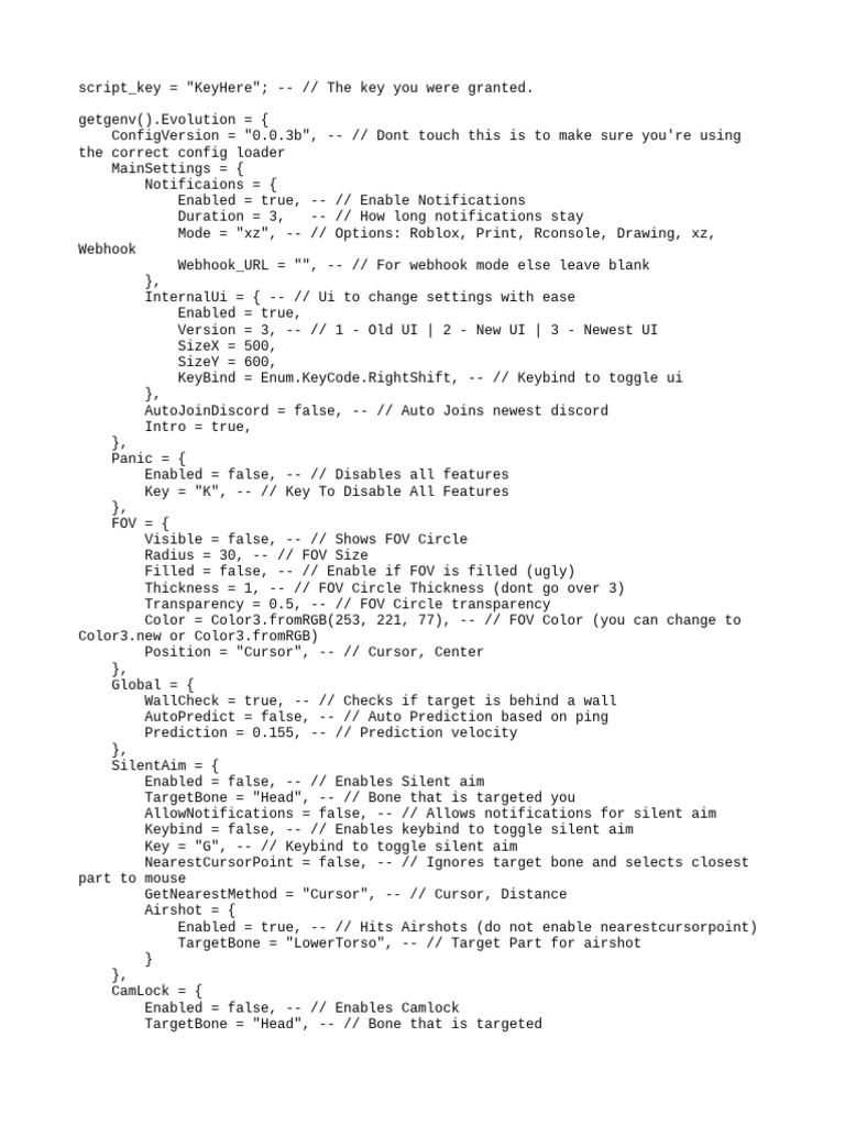 Evolution Script Configuration Guide | PDF | Software | Computing