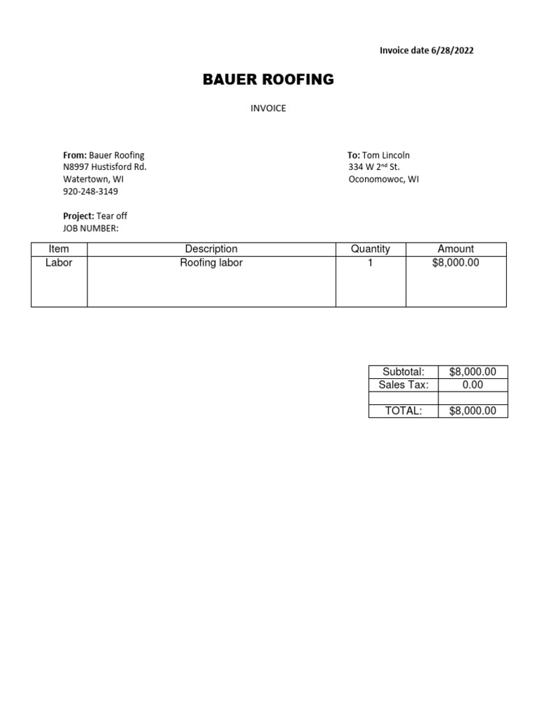 Bauer Roofing | PDF