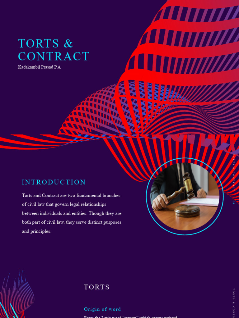 Tort And Contract Pdf Tort Legal Liability