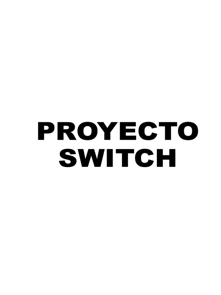 Informe switch pdf