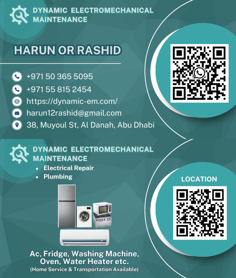 Business card harun rashid cmyk print pdf