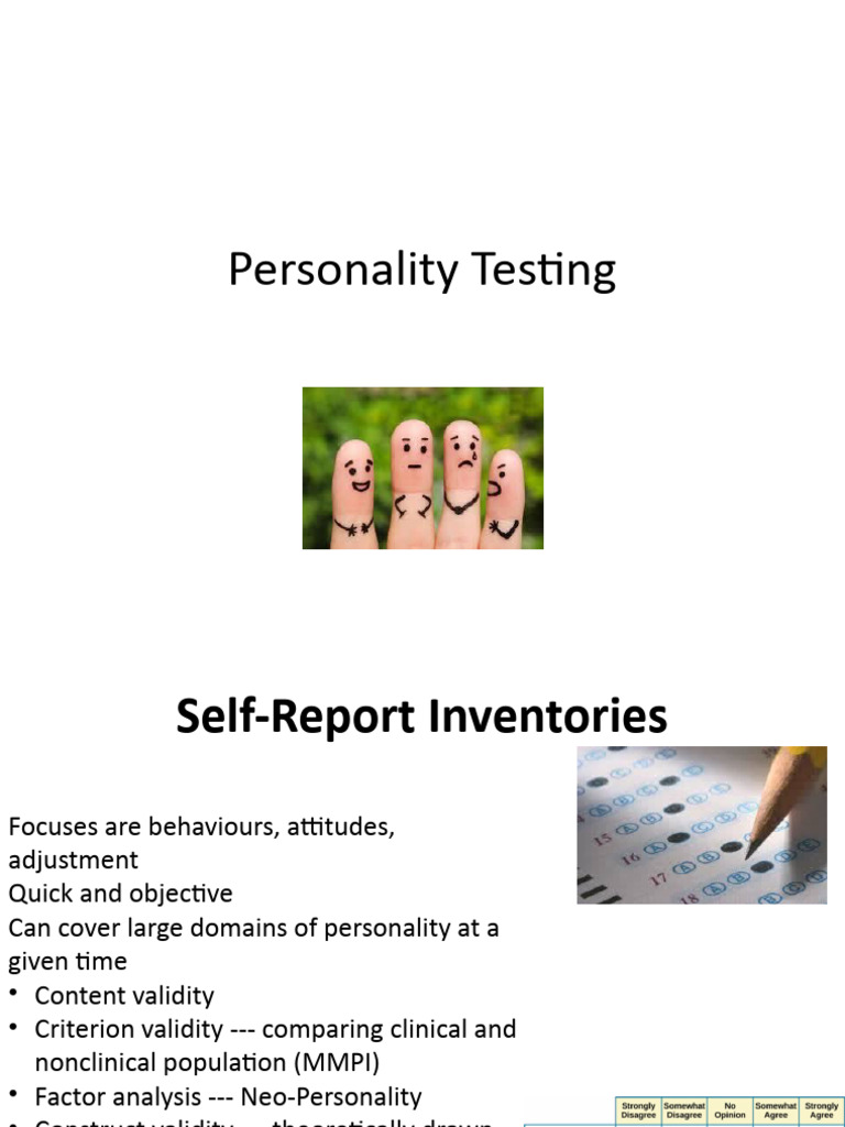 Personality Assessment | PDF | Psychology | Behavioural Sciences