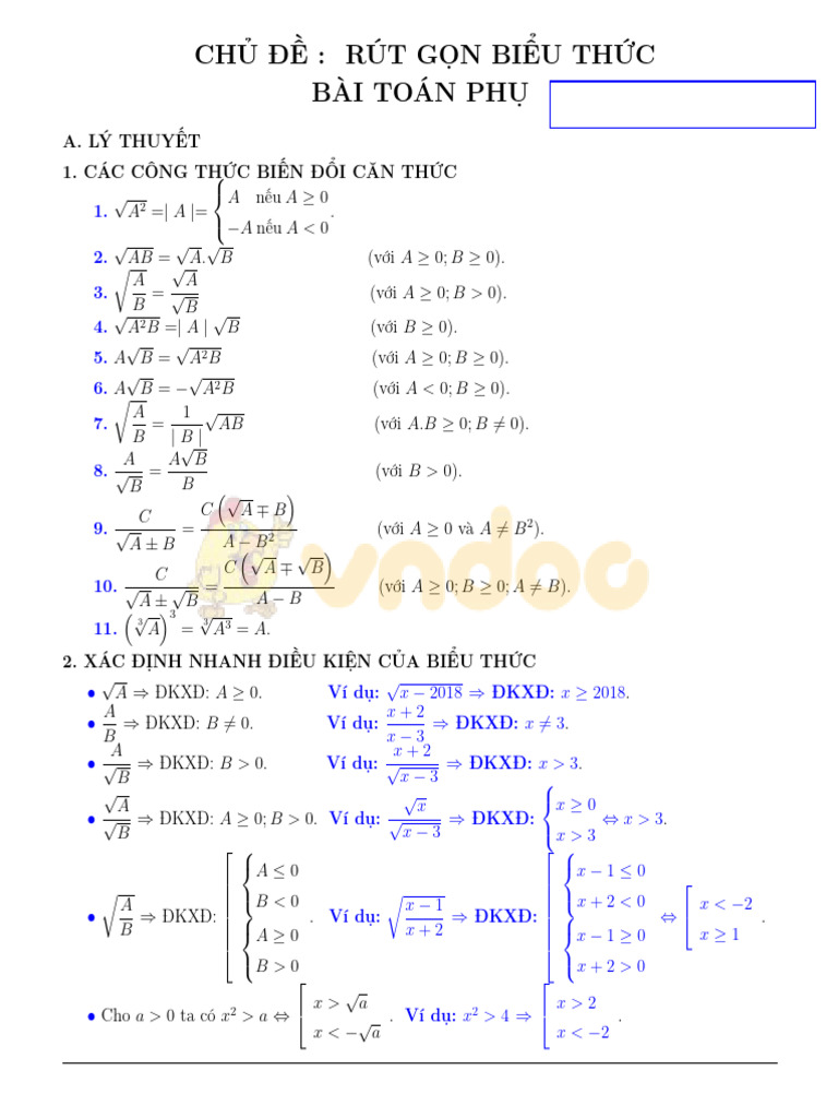 Chuyen de 1 rut gon bieu thuc va bai toan phu pdf