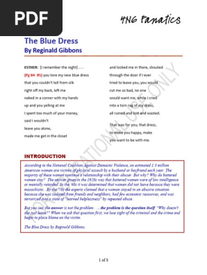 Blue Dress | PDF | Domestic Violence