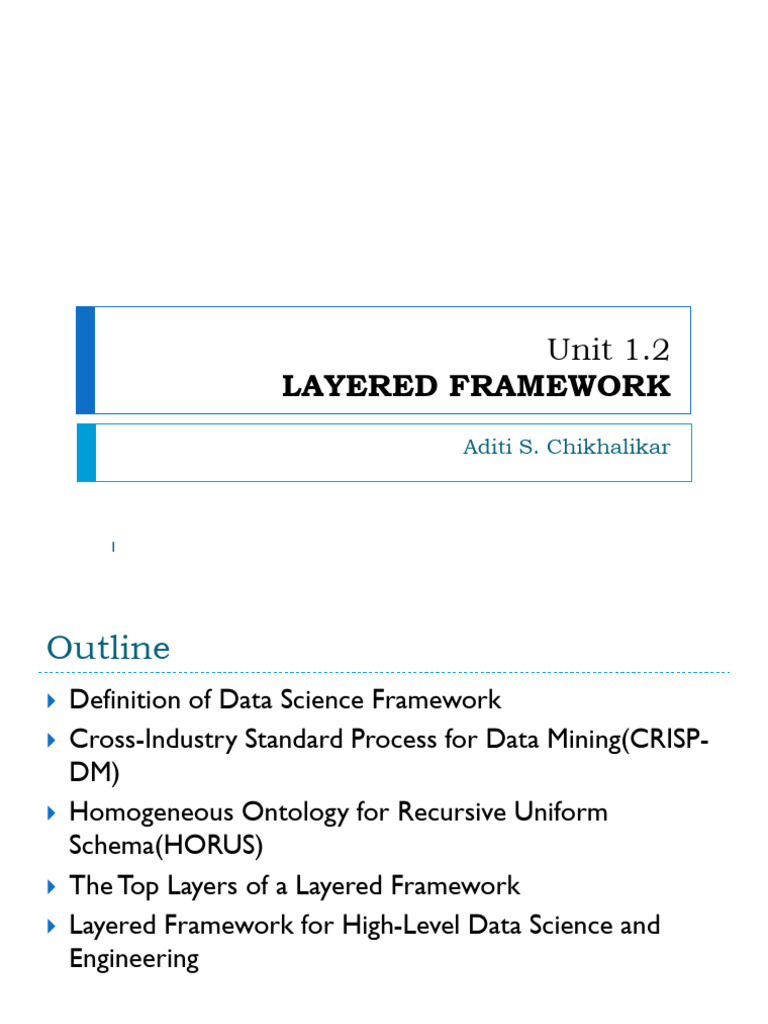 Layered Framework for Data Science | PDF | Data Analysis | Expert