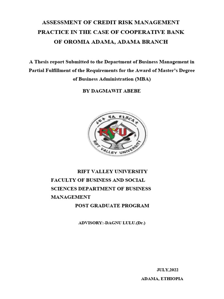 Credit Risk Management | PDF | Banks | Risk