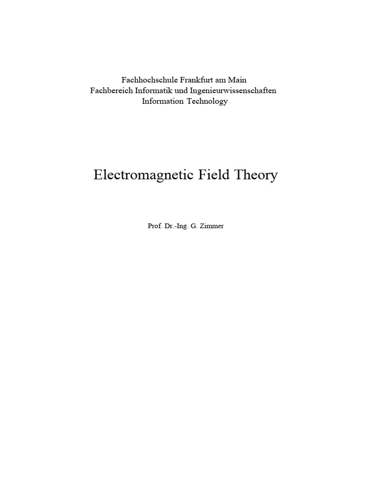 INTRODUCTION TO ELECTROMAGNETIC FIELD THEORY PDF visual data 3