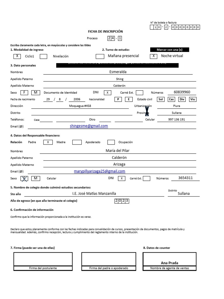 Lits ficha de inscripci n 2024 1 2 pdf documento de identidad