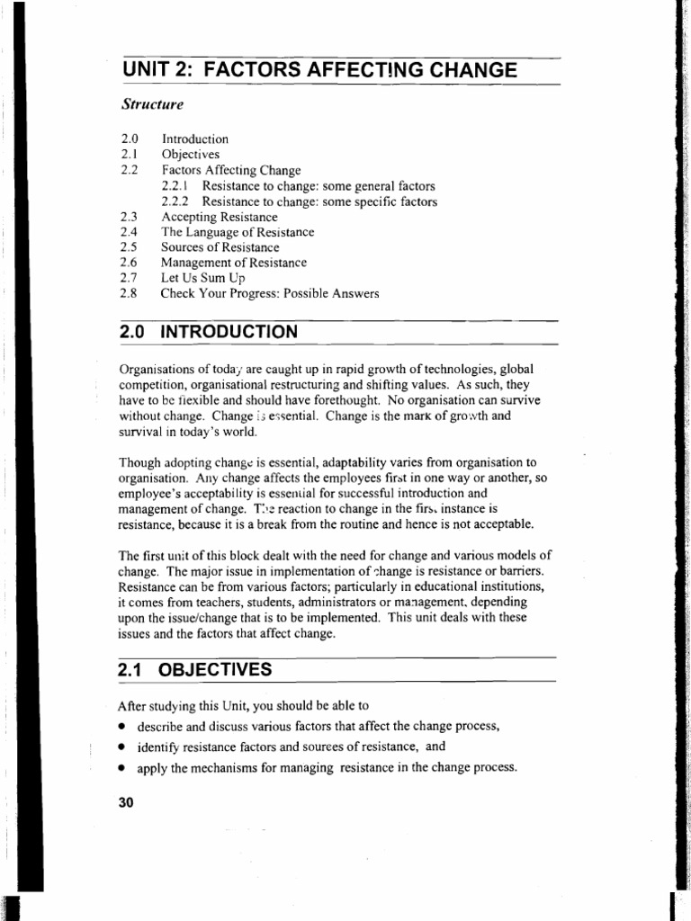 Factors Influencing Change Management | PDF | Social Group | Change ...