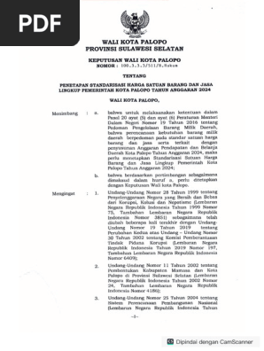 Standar Harga Alat Tulis dan Mesin | PDF | Office Equipment