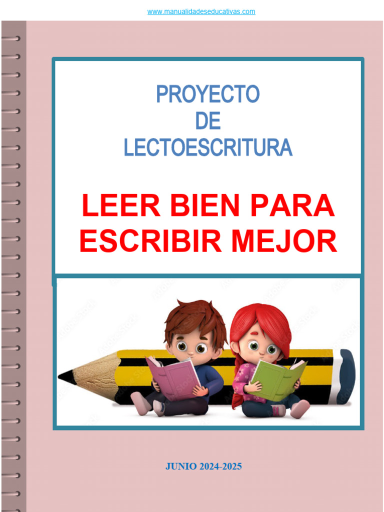 1 PROYECTO DE LECTOESCRITURA LEER BIEN PARA ESCRIBIR MEJOR | PDF | Plan ...