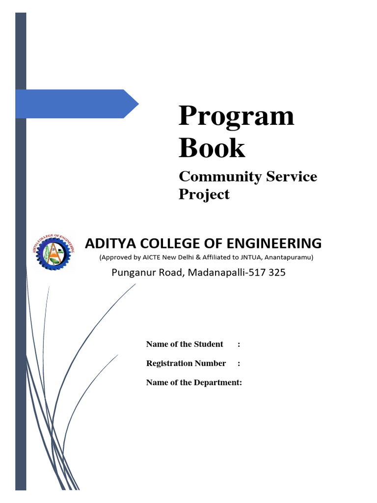 Community Service Project Guidelines | PDF | Community | Communication