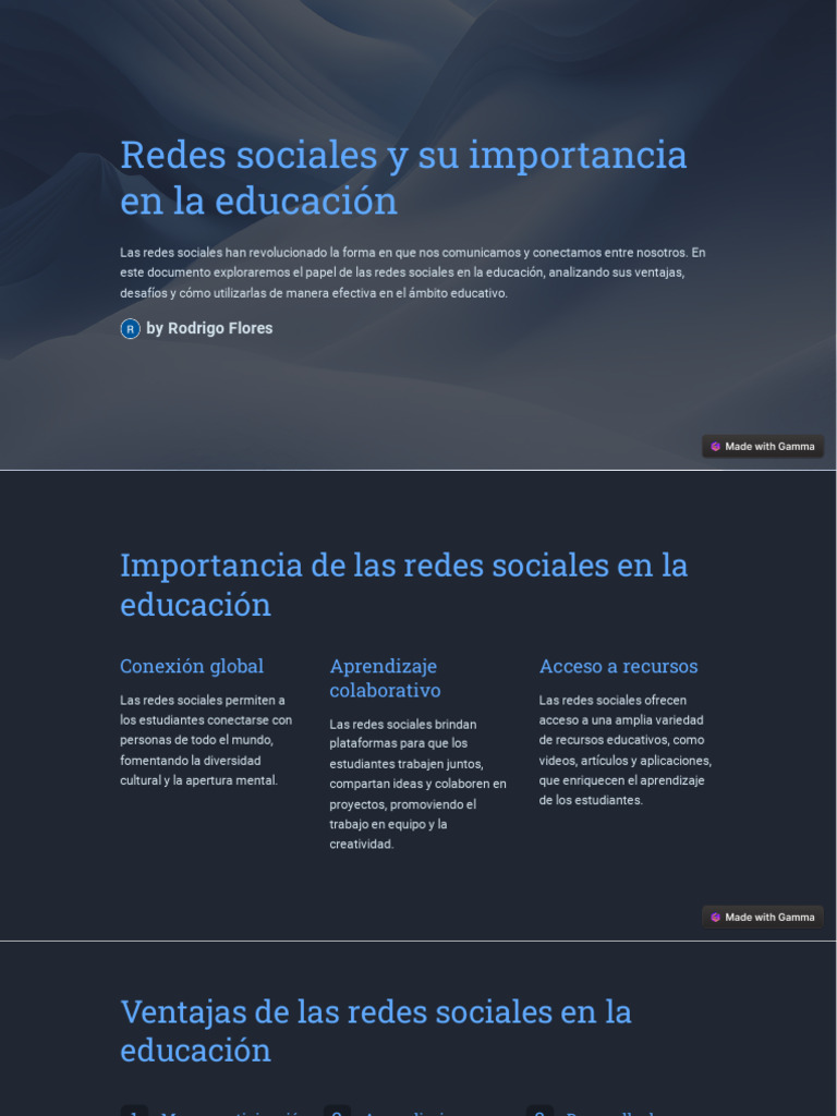 Redes Sociales en la Educación: Ventajas y Retos | PDF | Servicio de ...