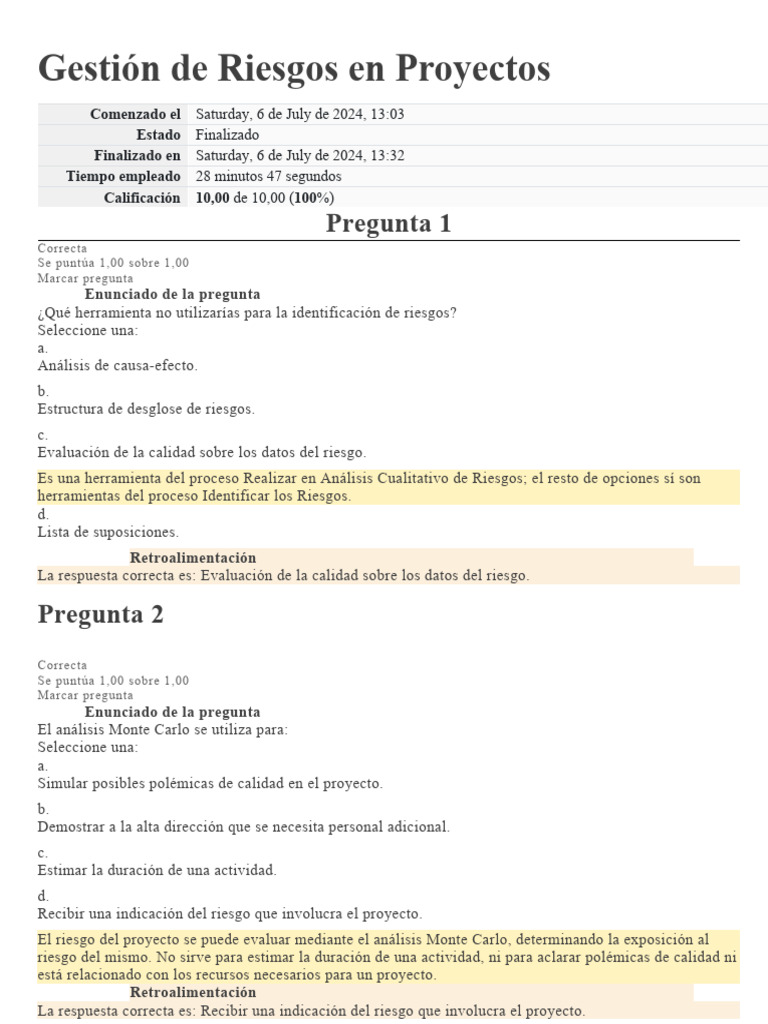 Gestión de Riesgos en Proyectos Efectiva | PDF | Riesgo | Evaluación