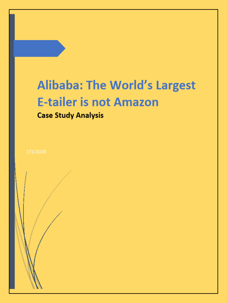 Alibaba's E-commerce Strategy Unveiled | PDF | Alibaba Group | E Commerce