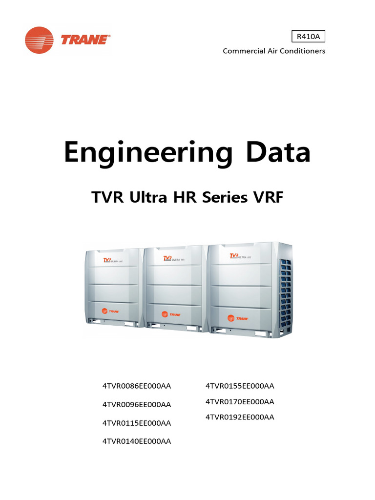 TVR Ultra HR Series Data Overview | PDF | Heat | Building Automation