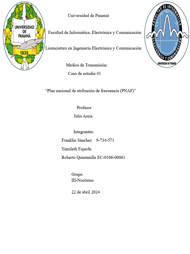 Plan Nacional de Atribución de Frecuencia (PNAF) | PDF ...