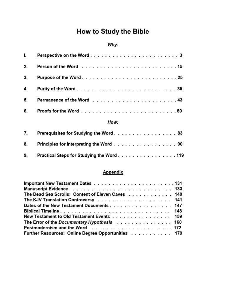 How To Study The Bible (PDFDrive) | PDF | Chapters And Verses Of The ...