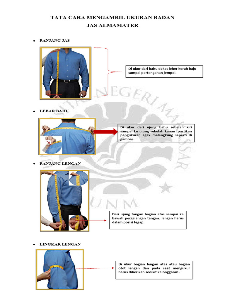 FORMAT UKURAN JAS PPs UNM Terbaru | PDF | Kesehatan Holistik