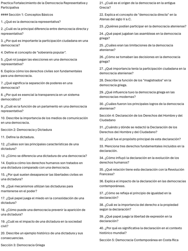 Practica Fortalecimiento de La Democracia Representativa y ...