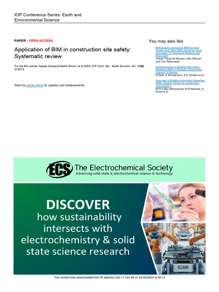 BIM for Enhanced Construction Safety | PDF | Building Information ...