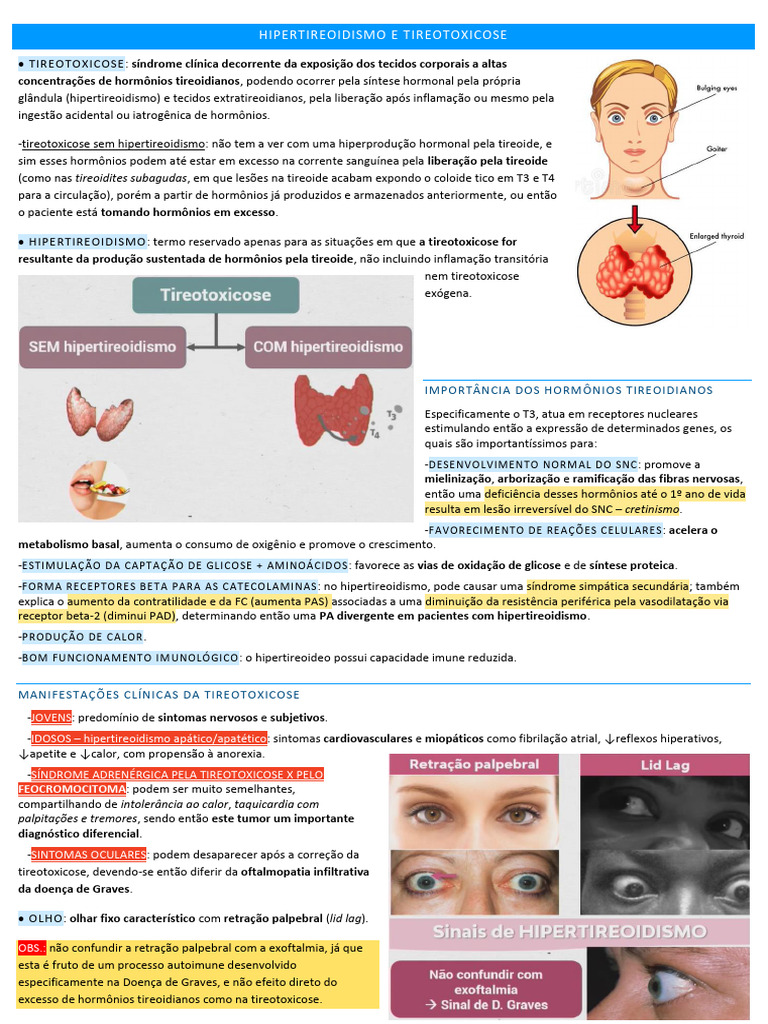 Hipertireoidismo e Tireotoxicose: Causas e Sintomas | PDF | Tireoide ...