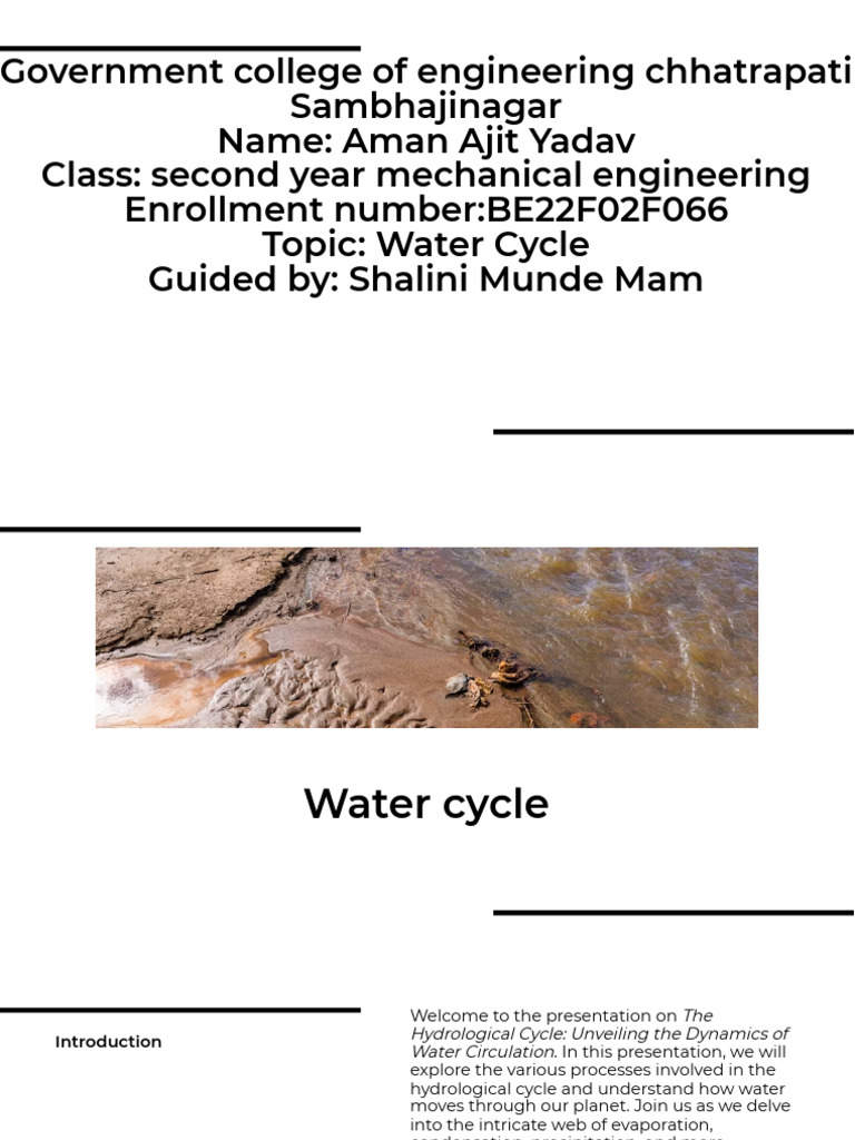 Water Cycle Pdf Water Cycle Water