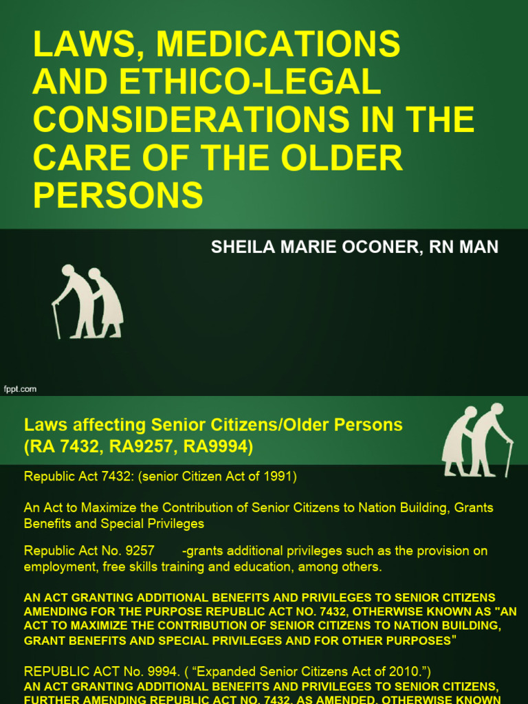 Ethico-Legal Older Person | PDF | Palliative Care | End Of Life Care