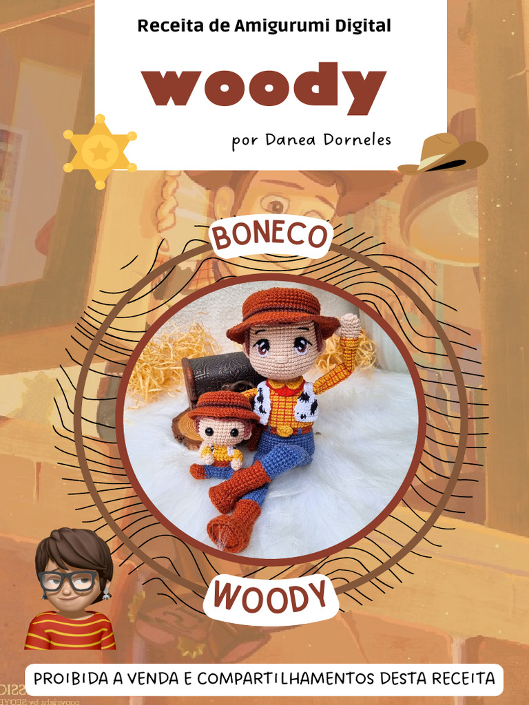 Receita Amigurumi Woody: Passo a Passo | PDF