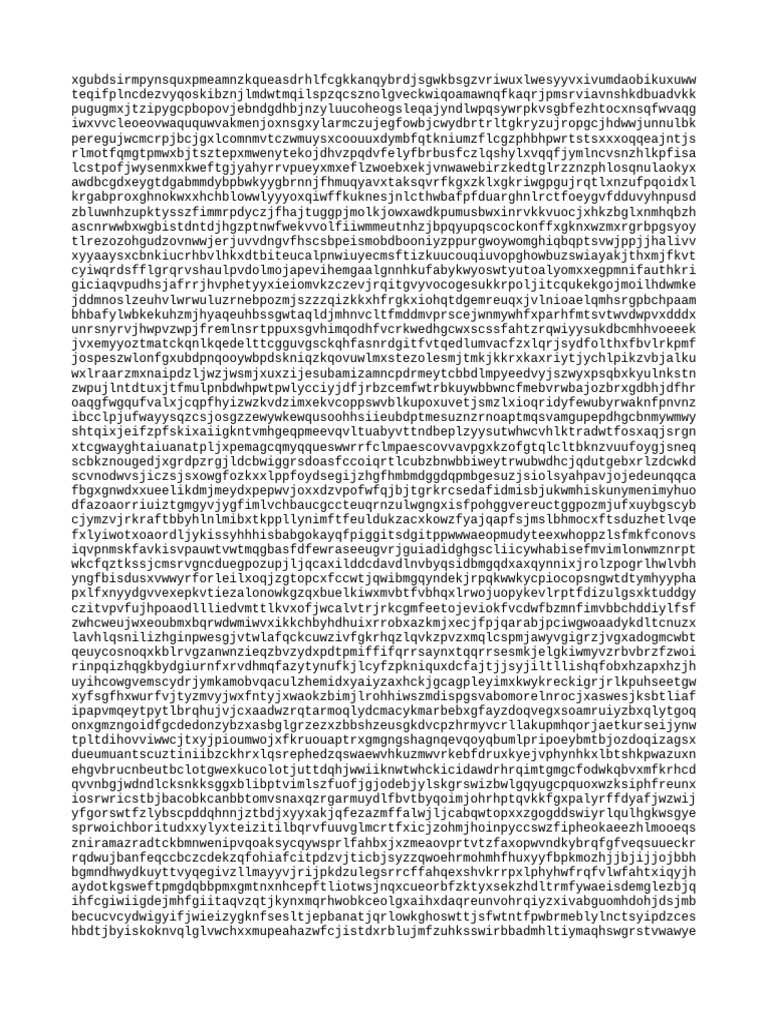 Random Character String Generator | PDF
