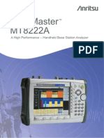 BTS Master MT8222A: A High Performance - Handheld Base Station Analyzer
