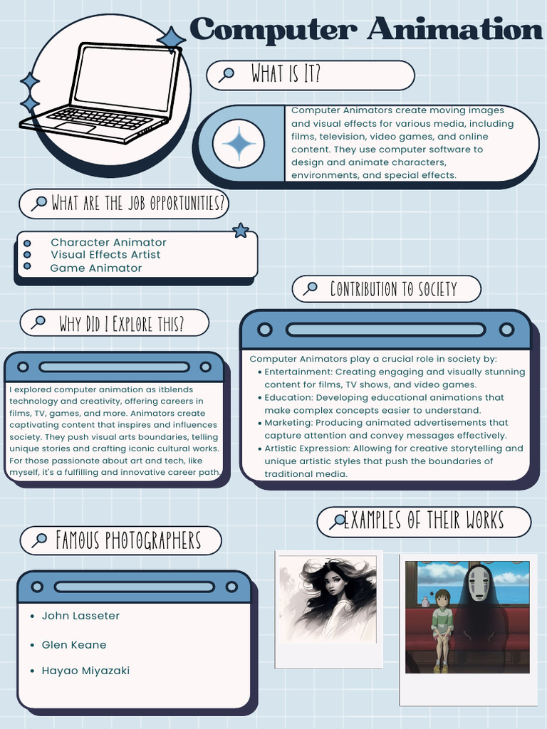 Computer Animation Poster Presentation Pdf Pdf Games Activities