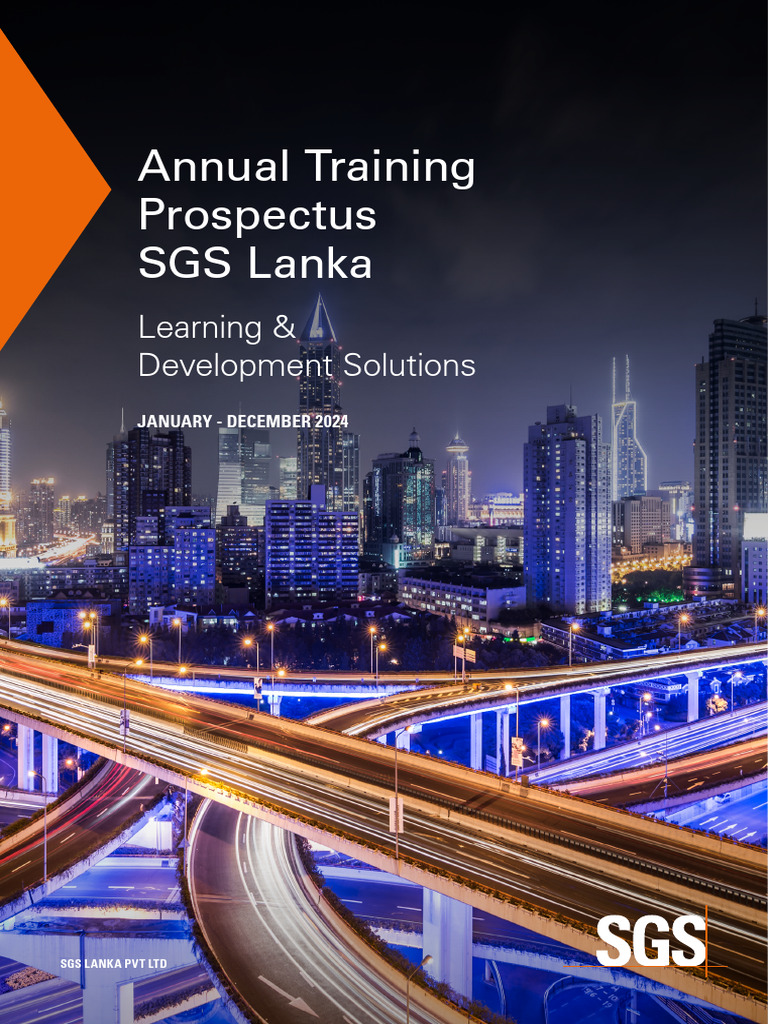 SGS Lanka Training Prospectus 2025 | PDF | Expert | Knowledge