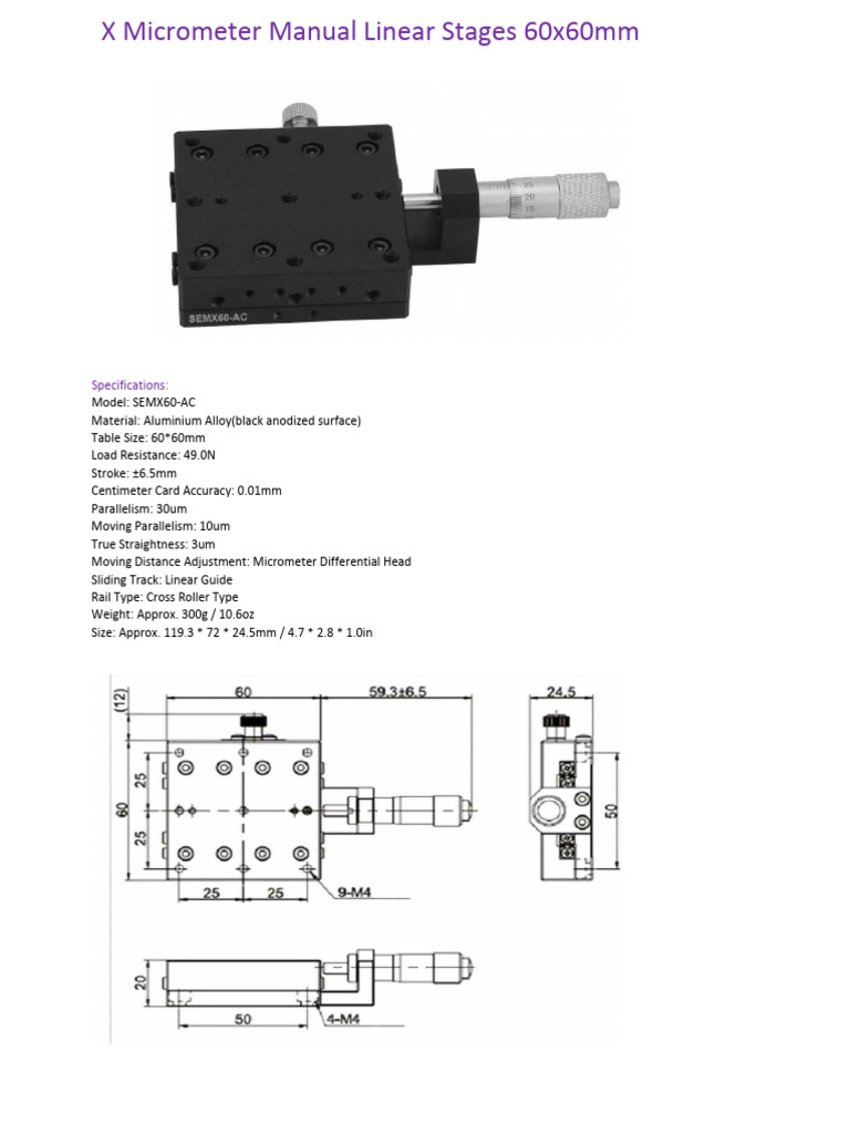 Linear Stage XY Manual Accuracy Displacement Optical Linear Positioning Stage Bearing Sliding Micrometer Trimming Platform Table For Production Machinery Transmission Table